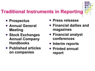 online reporting | PPT