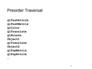Graphical Objects and Scene Graphs | PPT