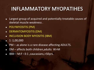 Tendon reflexes – normal /hypoactive in adv.cases