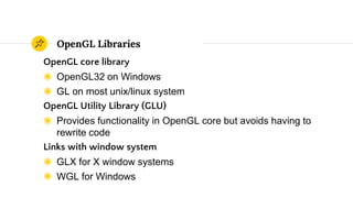 Baiscs of OpenGL | PPTX