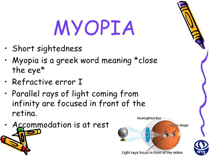 myopia myopic synonym sighted