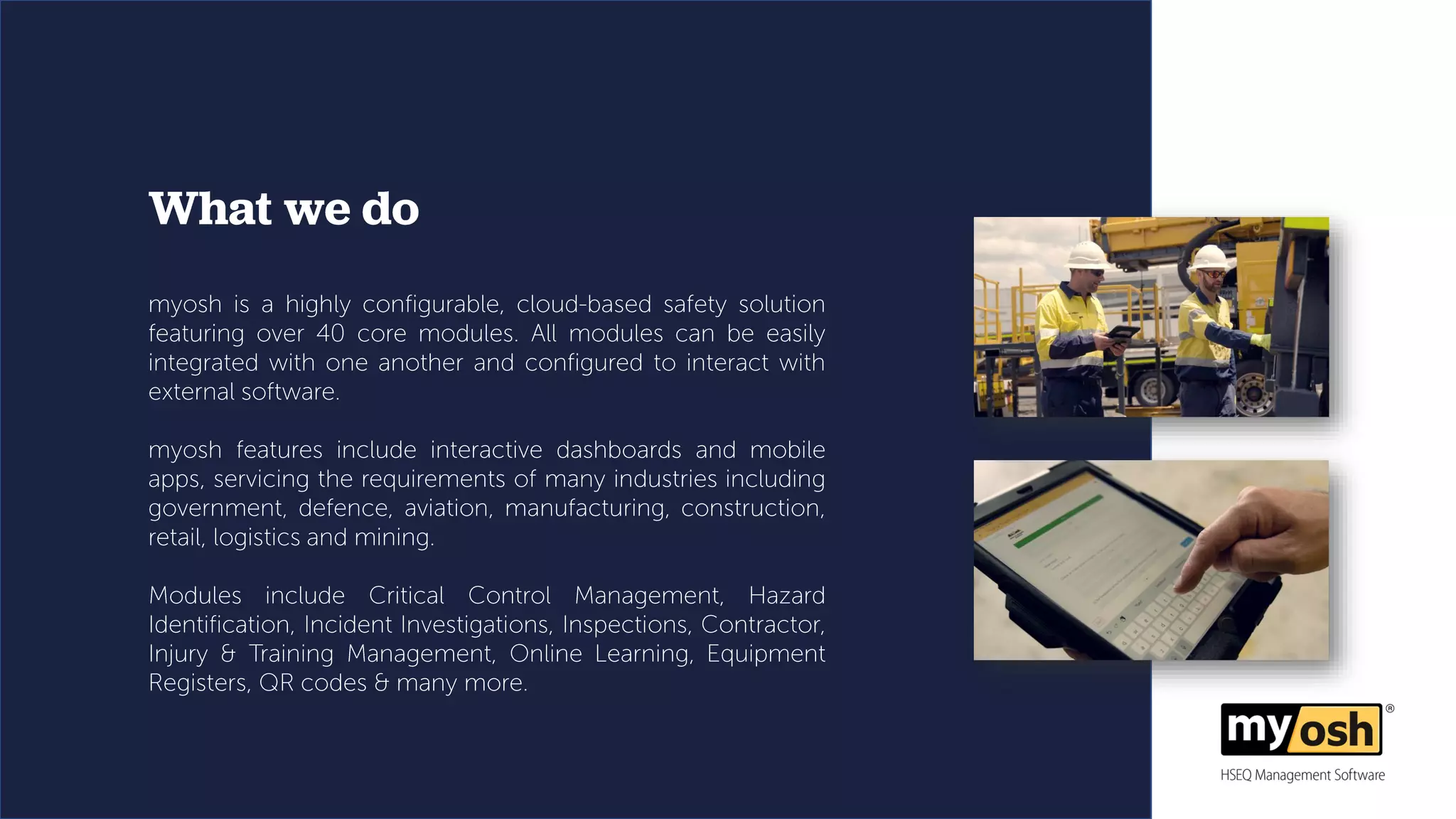 & Critical
Control
Management
HSEQ
 