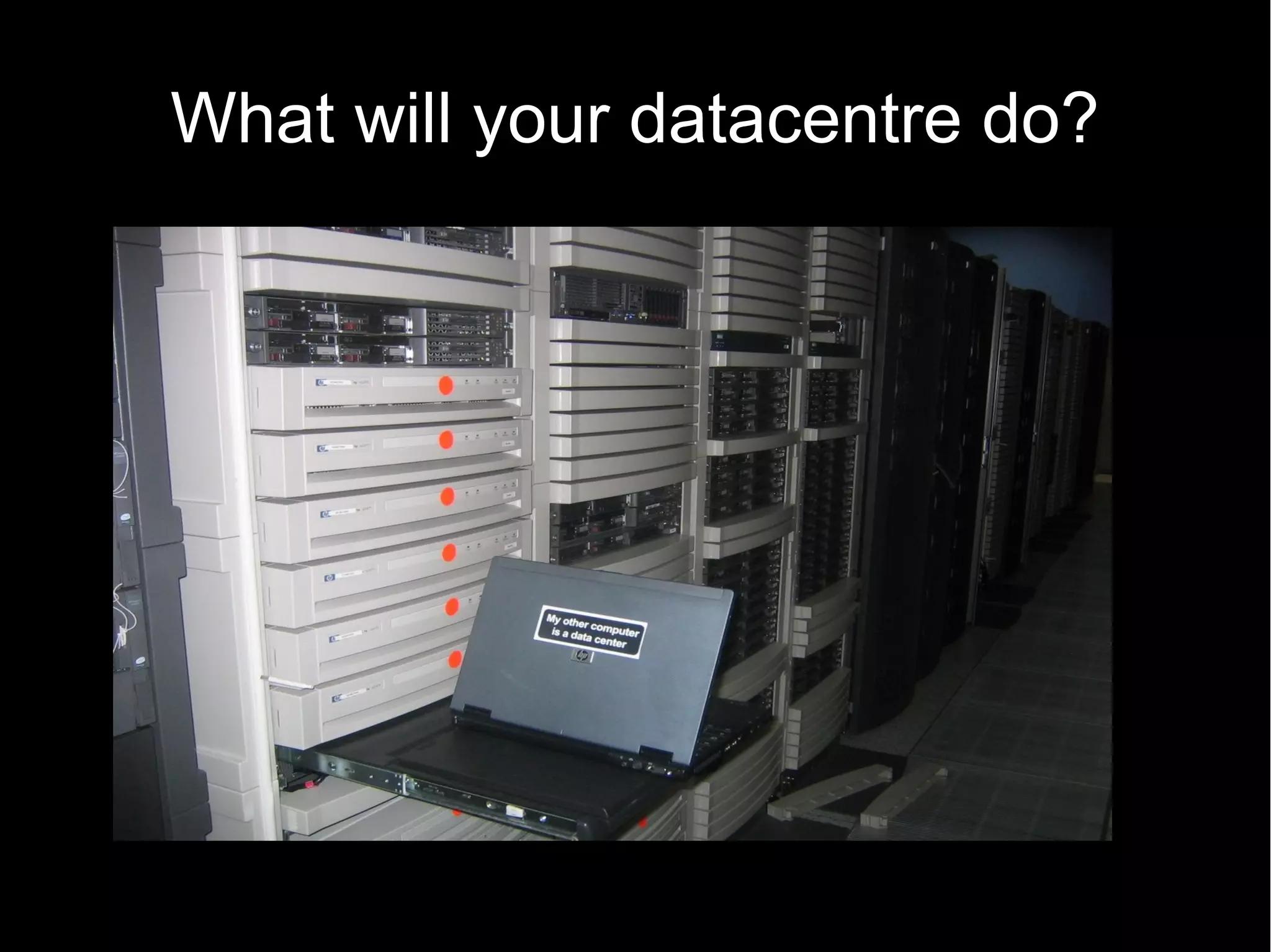 What will your datacentre do?
 