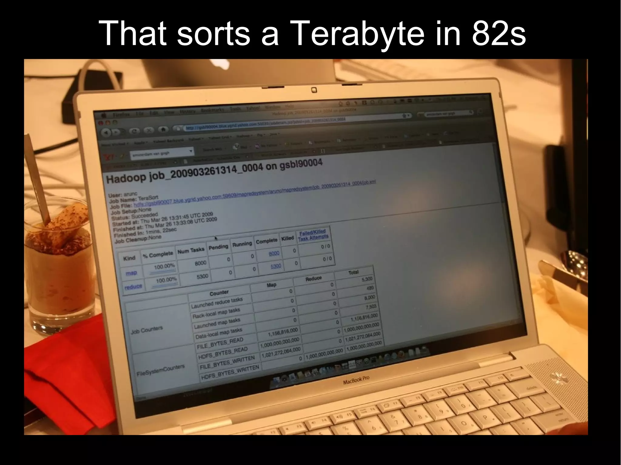 That sorts a Terabyte in 82s
 