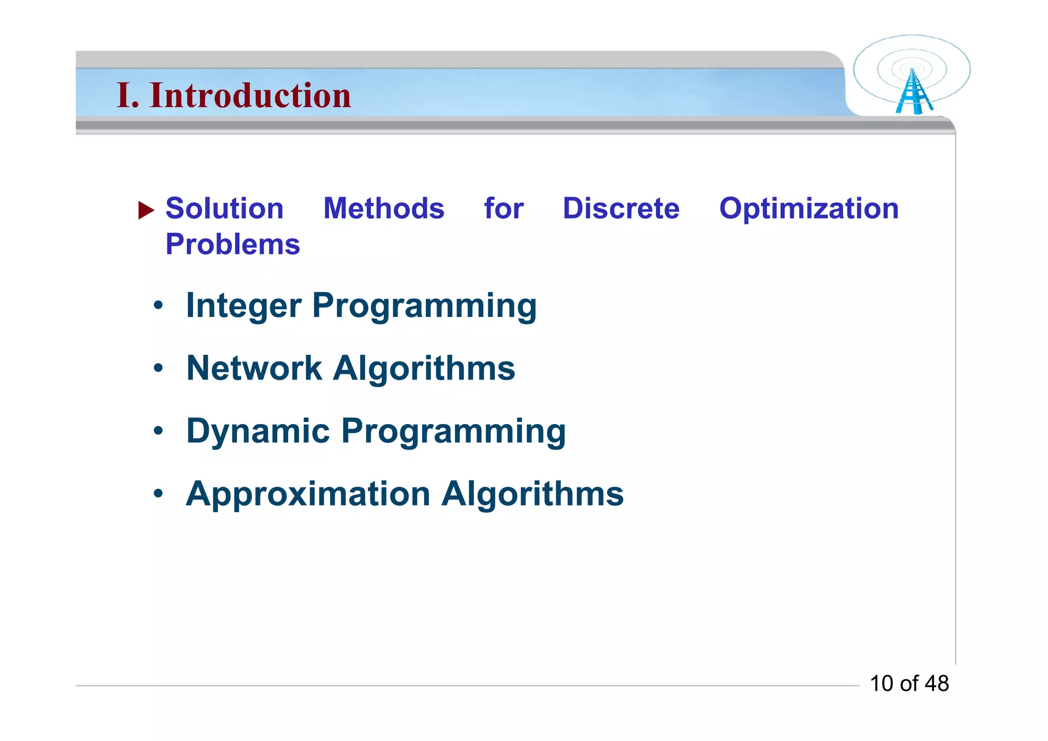 Introduction To Optimization Problems