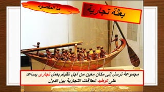 ‫بعمل‬ ‫القيام‬ ‫أجل‬ ‫من‬ ‫معين‬ ‫مكان‬ ‫إلى‬ ‫ترسل‬ ‫مجموعة‬
‫تجارى‬
‫يساعد‬
‫على‬
‫توطيد‬
‫الدول‬ ‫بين‬ ‫التجارية‬ ‫العالقات‬
 