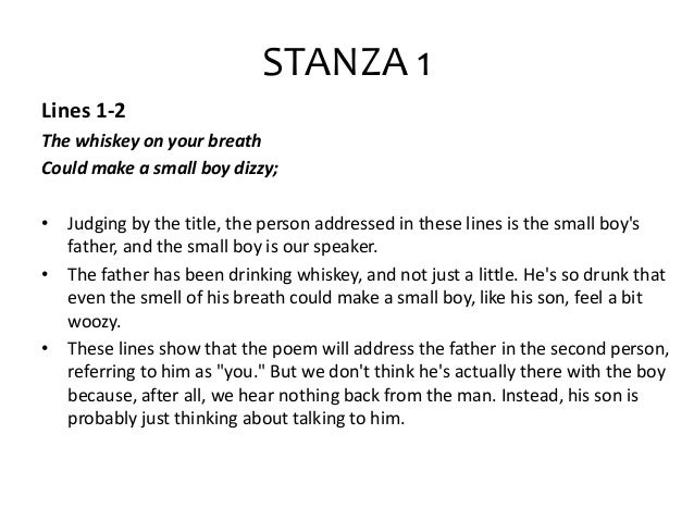 Analysis Of My Papa S Waltz