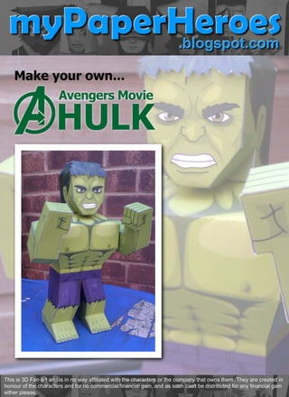 Mypaperheroes avengers hulk