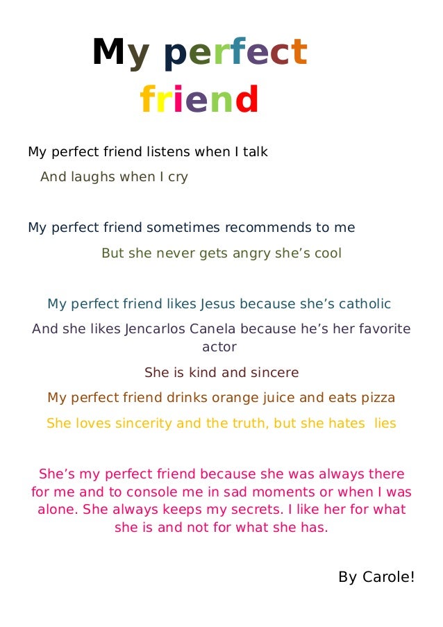my perfect friendcarole