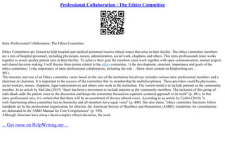 My personal and professional ethics essay | ppt