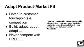 Lean, targeted, disruptive = Airbnb
 