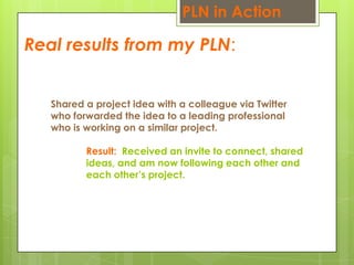 My Personal Learning Network: Presentation