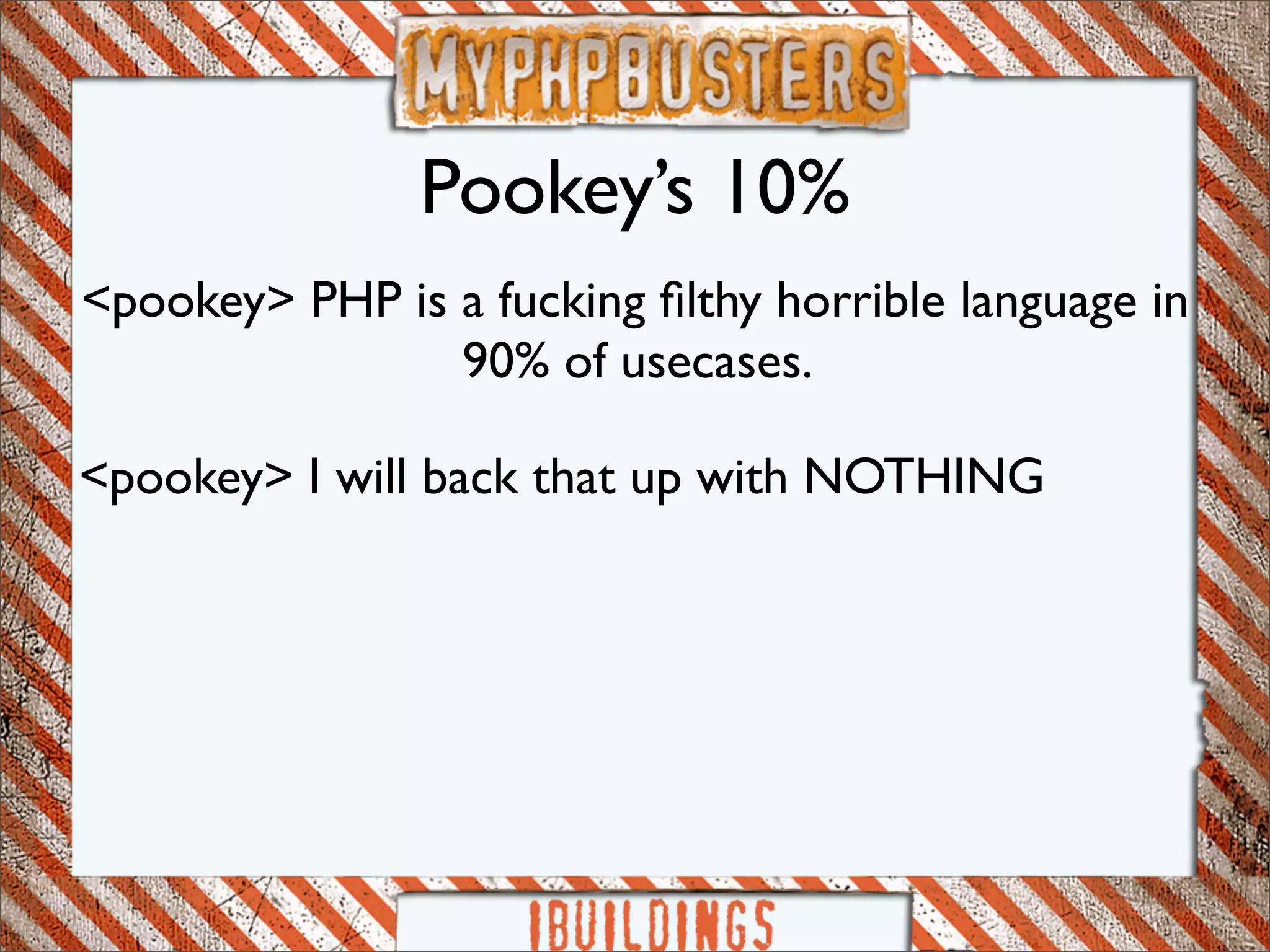 Myphp-busters: symfony framework
