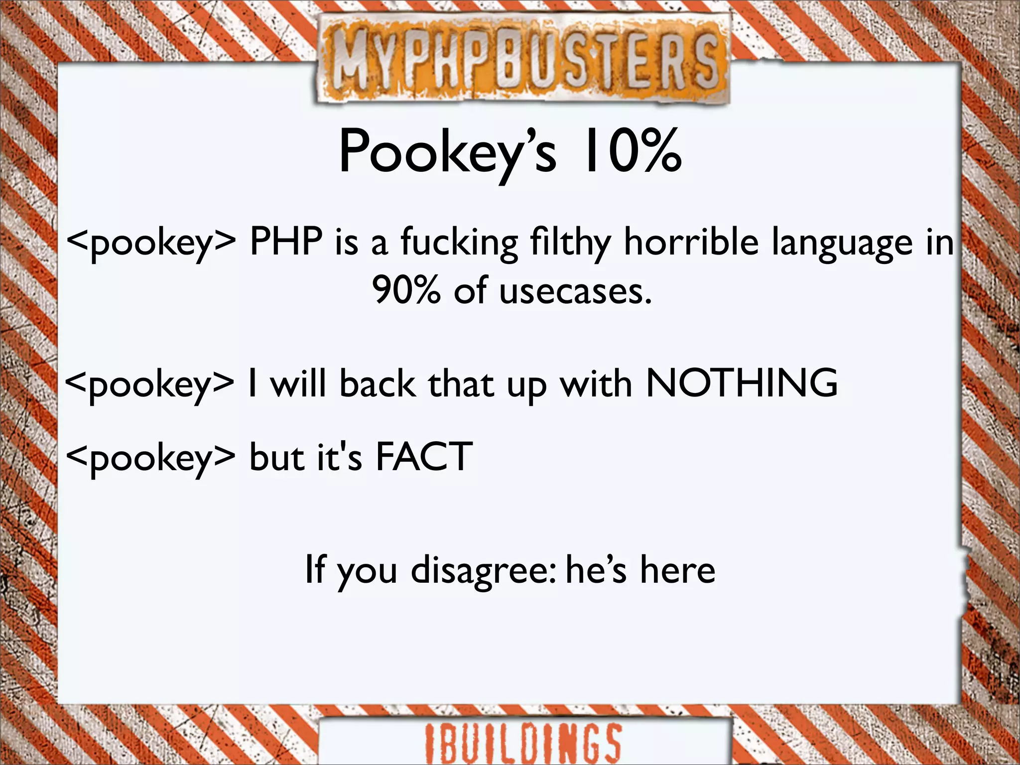 Myphp-busters: symfony framework