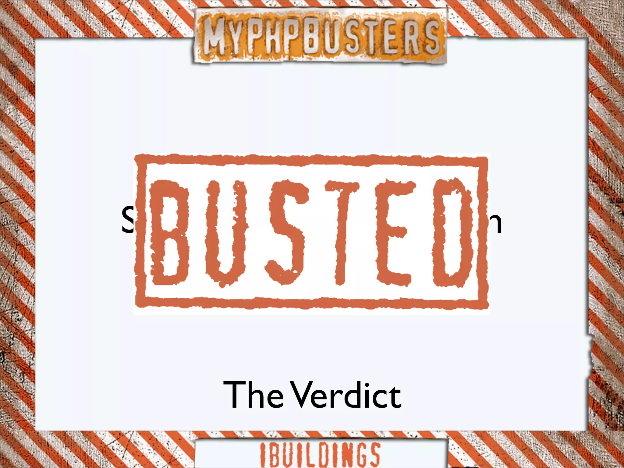 Myphp-busters: symfony framework