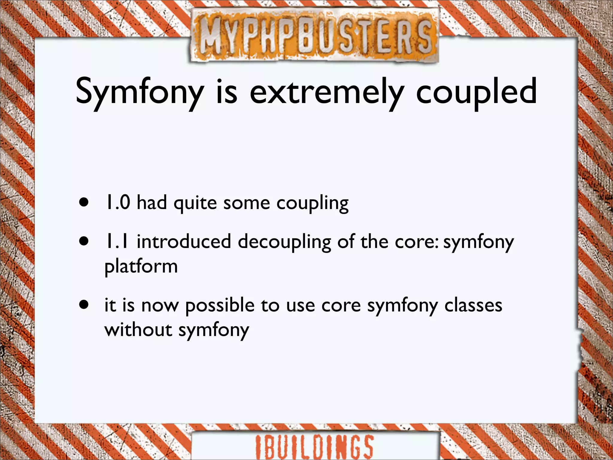 Myphp-busters: symfony framework