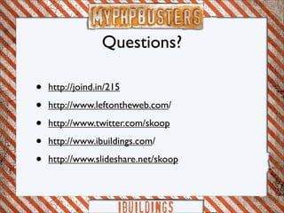 Myphp-busters: symfony framework