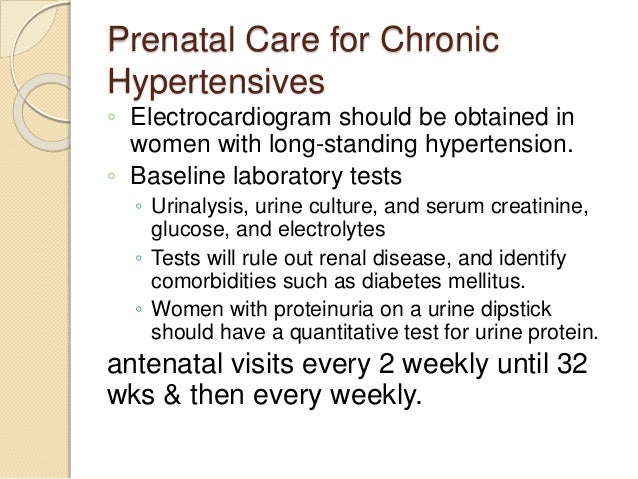 Pregnancy induced hypertention labs