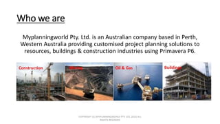 Myplanningworld company introduction presentation