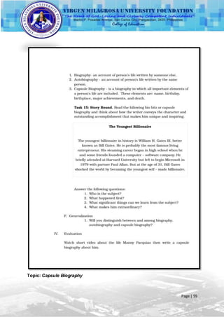 (PART 2 OF 2) Off - Campus Practice Teaching Portfolio | DOCX
