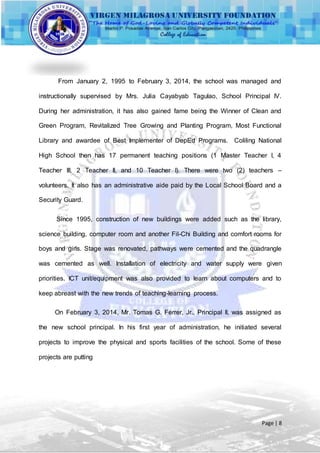 (PART 2 OF 2) Off - Campus Practice Teaching Portfolio | DOCX