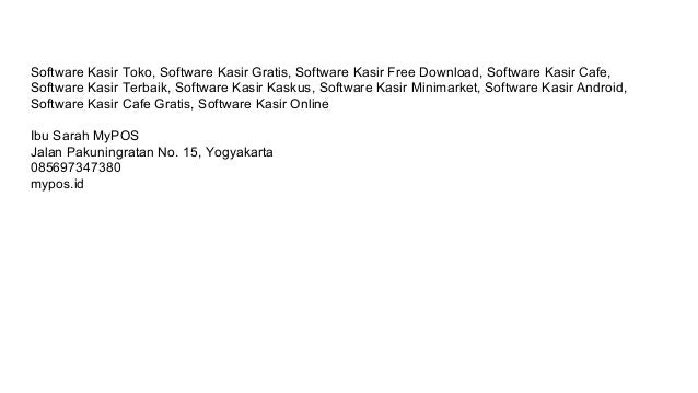 Software kasir gratis full version