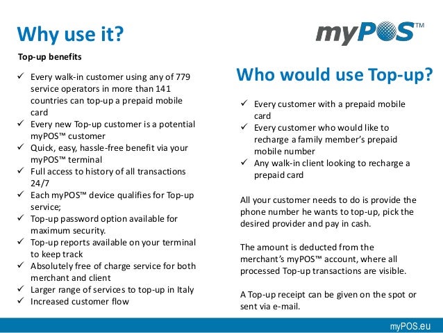 Mypos Mobile Top Up Mypos Mobile Top Up