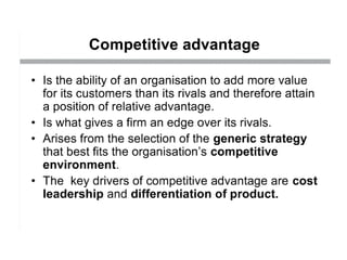 Poter's Generic Model