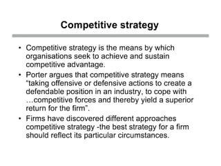 Poter's Generic Model
