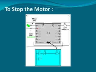 To Stop the Motor :
 