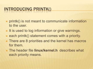 Linux Kernel Programming | PPTX