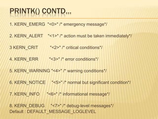 Linux Kernel Programming | PPTX