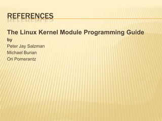 Linux Kernel Programming | PPTX