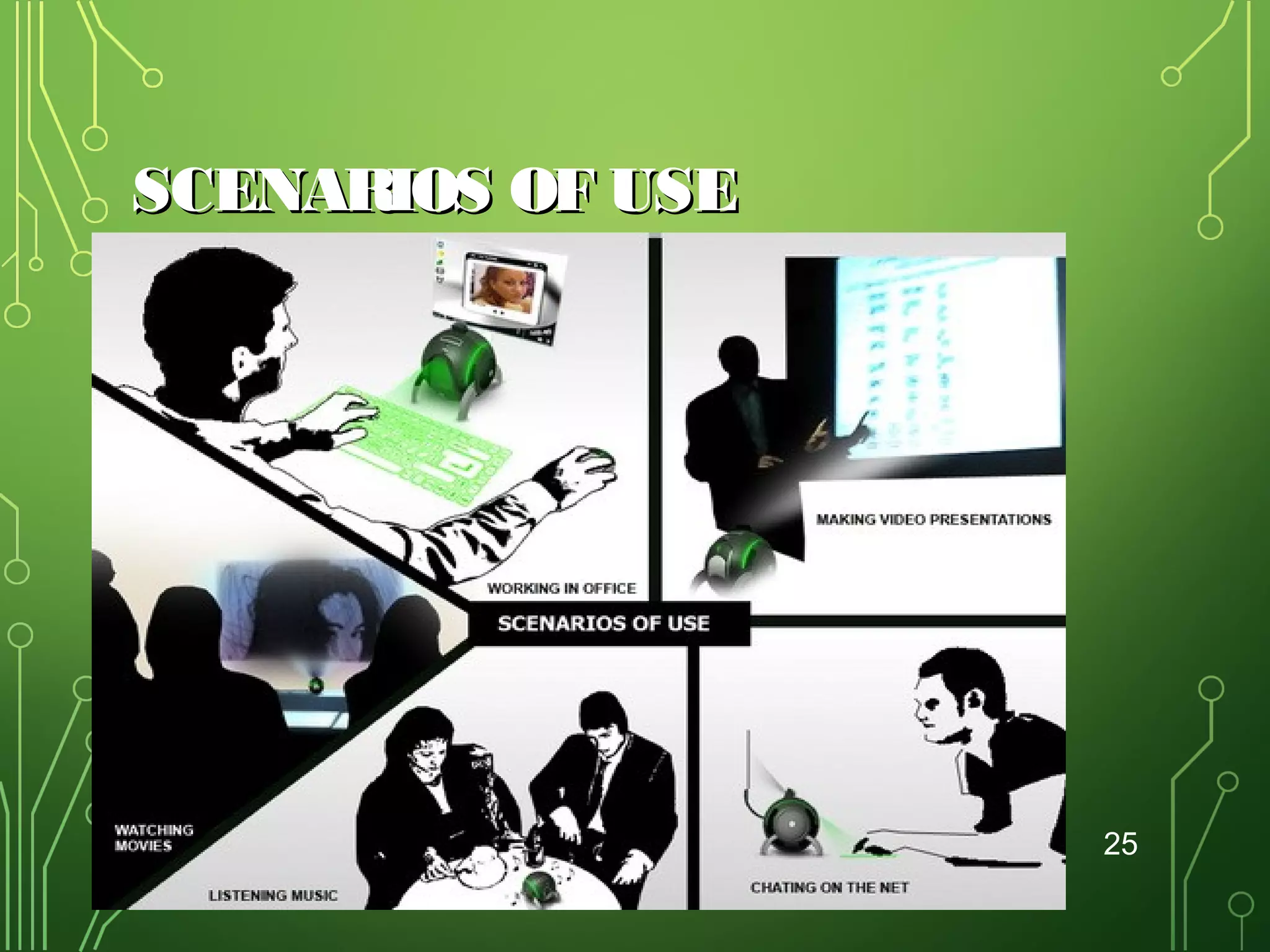 SCENARIOS OF USE

25

 