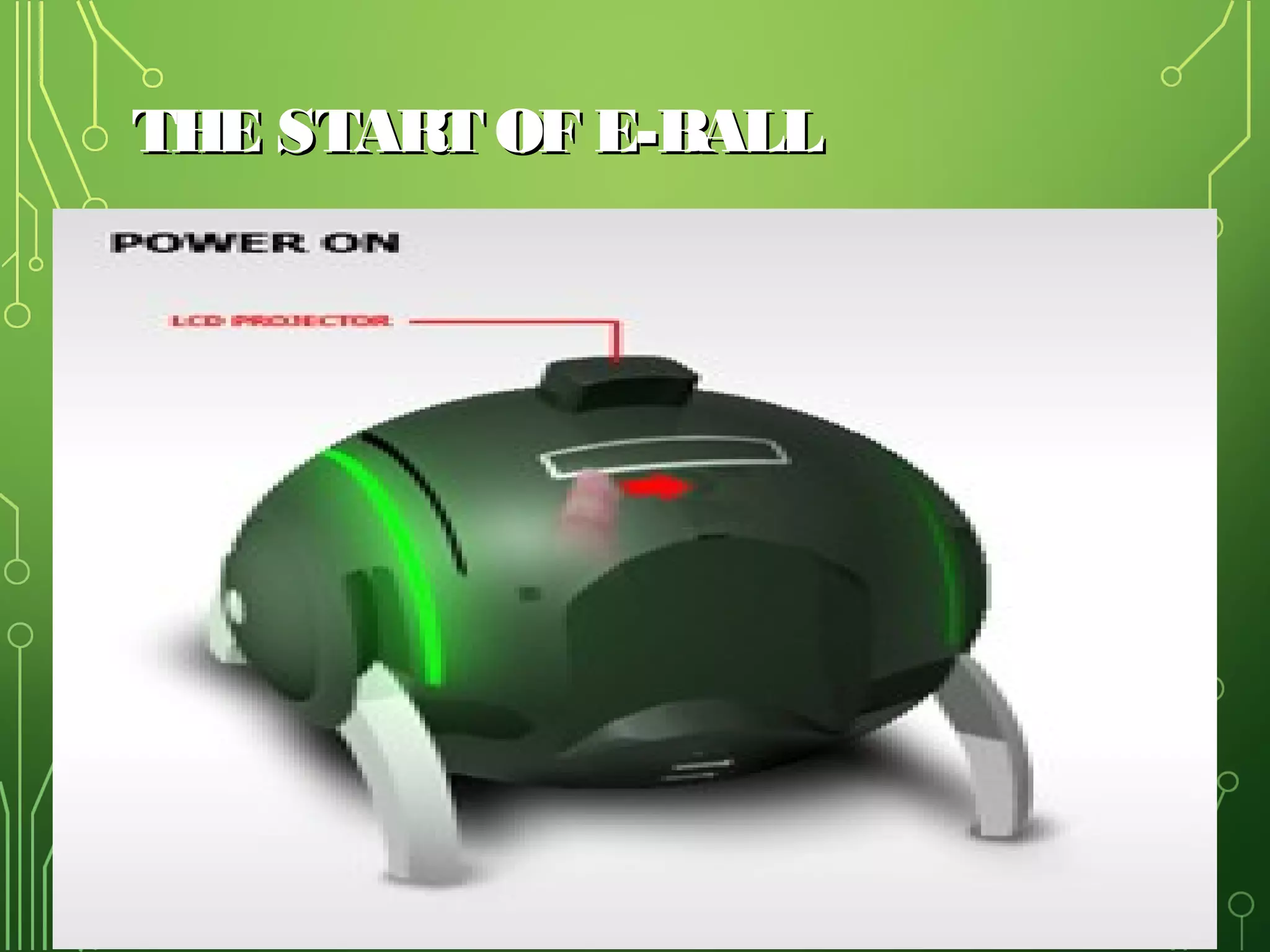 THE START OF E-BALL

5

 