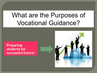What are the Purposes of
Vocational Guidance?
 