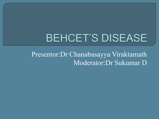 Presentor:Dr Chanabasayya Viraktamath
Moderator:Dr Sukumar D
 