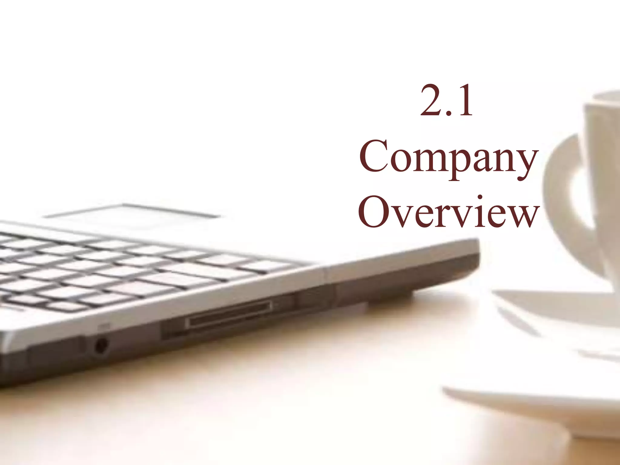 2.1
Company
Overview
 