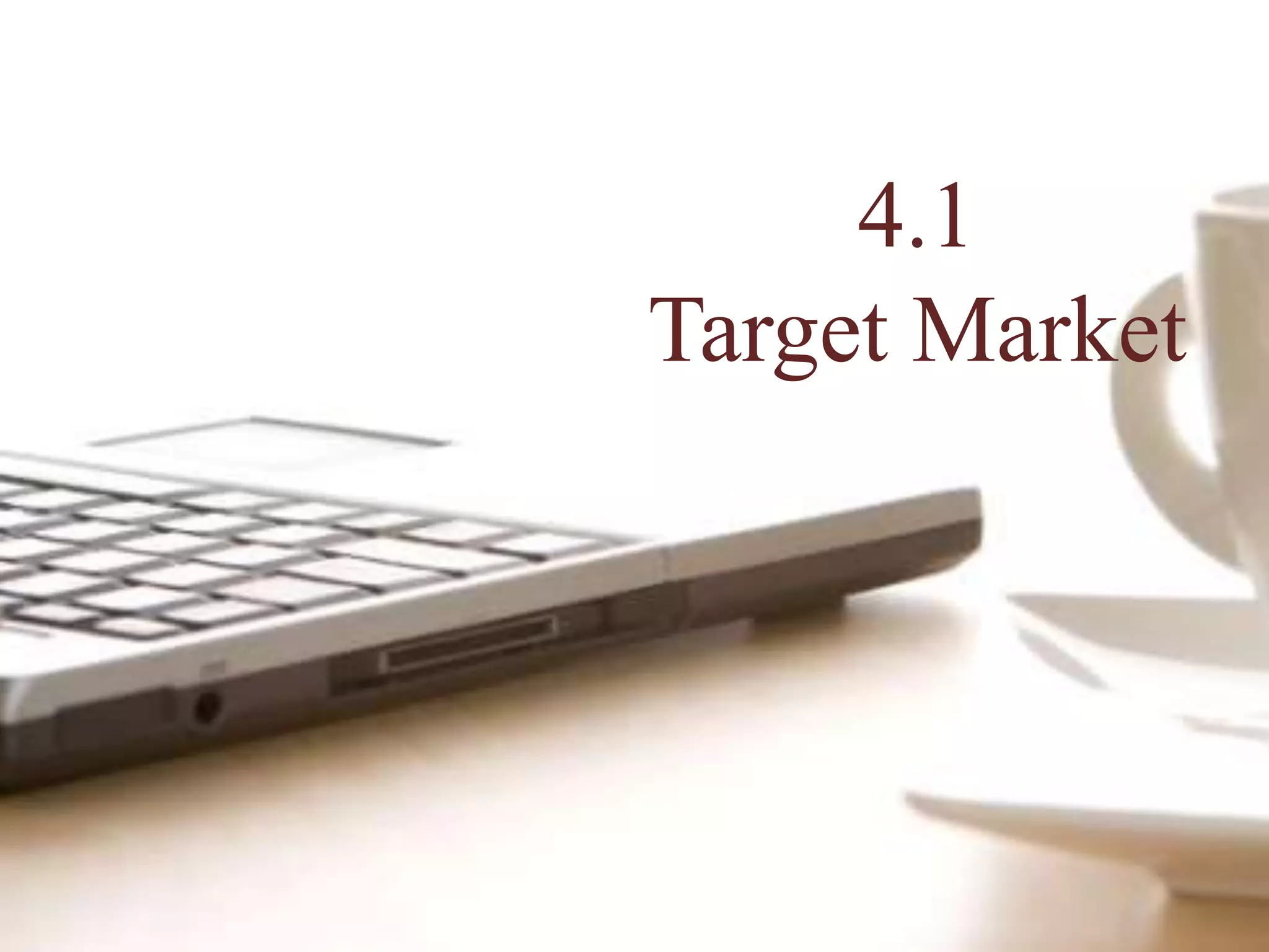 4.1
Target Market
 