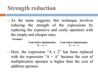 Code Optimizatoion | PPT