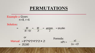 permutation and combination | PPTX