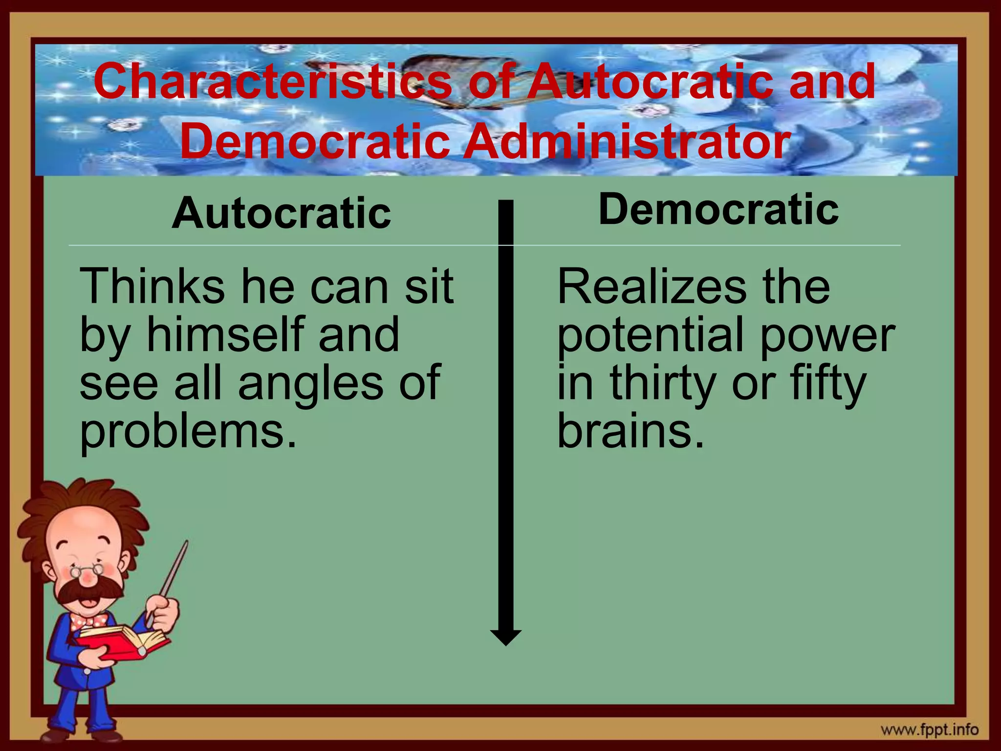 Function and principles of school administration | PPTX