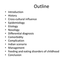 Eating disorders and other childhood feeding disorder | PPTX