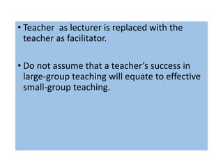 Small Group Teaching | PPTX