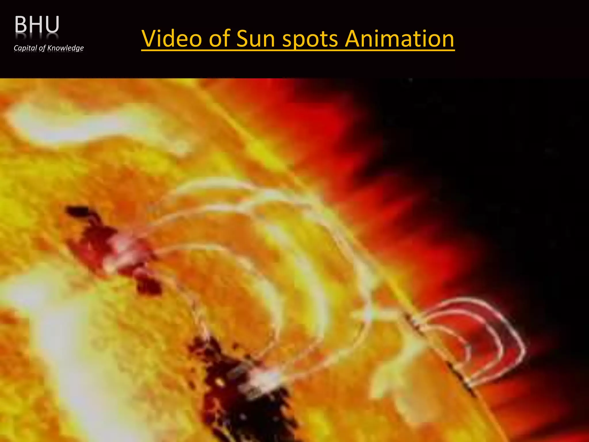BHU
Capital of Knowledge Video of Sun spots Animation
 