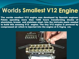CONSTRUCTION AND USE OF V-12 ENGINE | PPTX