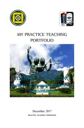 December 2017
PRACTICE TEACHING PORTFOLIO
 