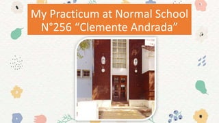 My Practicum at Normal School
N°256 “Clemente Andrada”
 