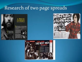 I will be keeping the colour scheme simple  putting the text in black and white along with a colour from my front page to keep with the colour of my front page.