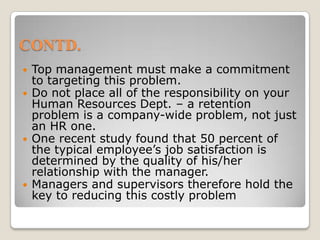 Develop and promote an internal conflict resolution procedure